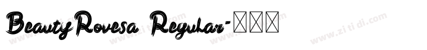 BeautyRovesa Regular字体转换